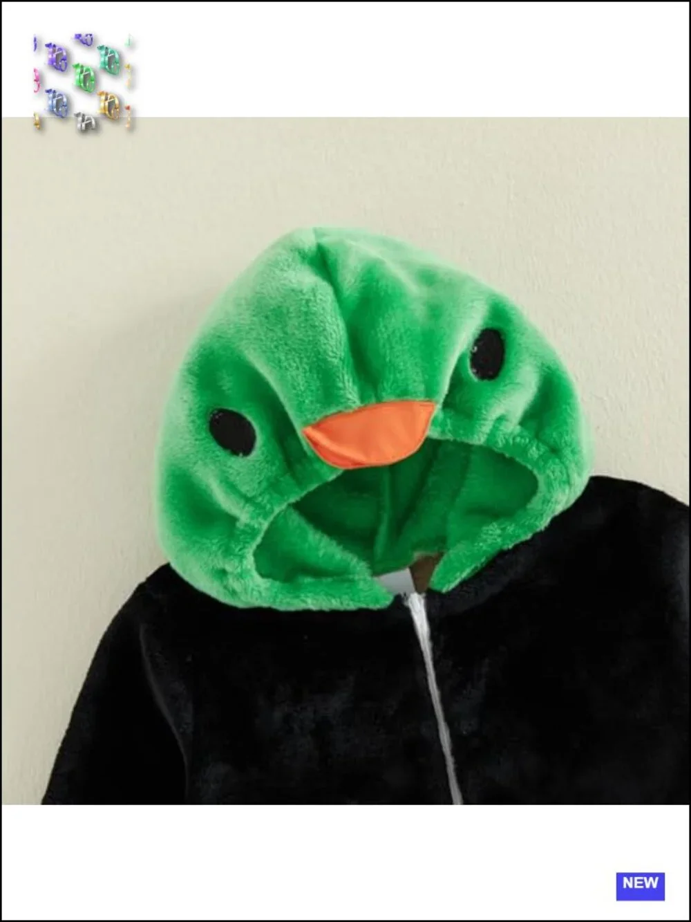Infant Duck Halloween Costume Hooded Romper Set with Pants Socks